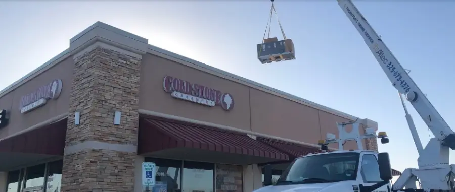 Cold Stone Creamery HVAC Lift