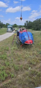 Baird TX emergency landing helicopter lift