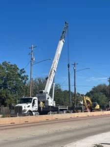 Crane Lift Buffalo Gap Road Project